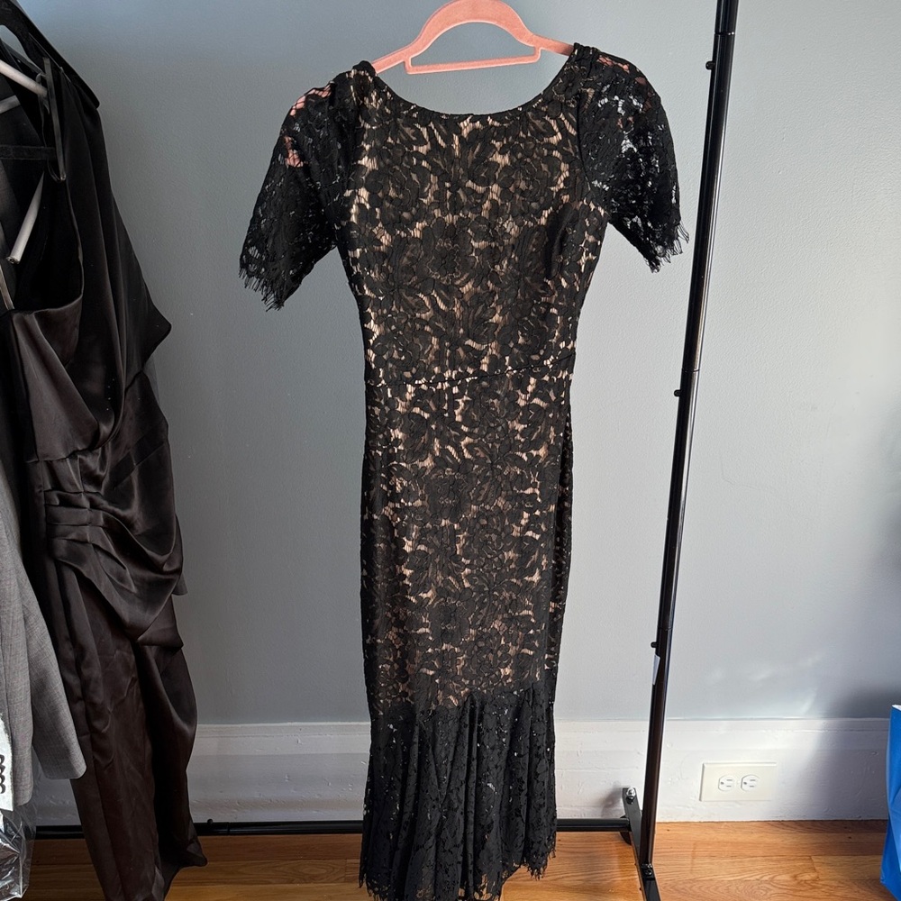 Elegant Black Lace Dress